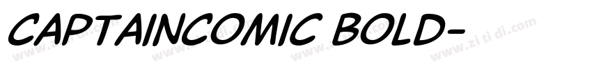 CaptainComic Bold字体转换